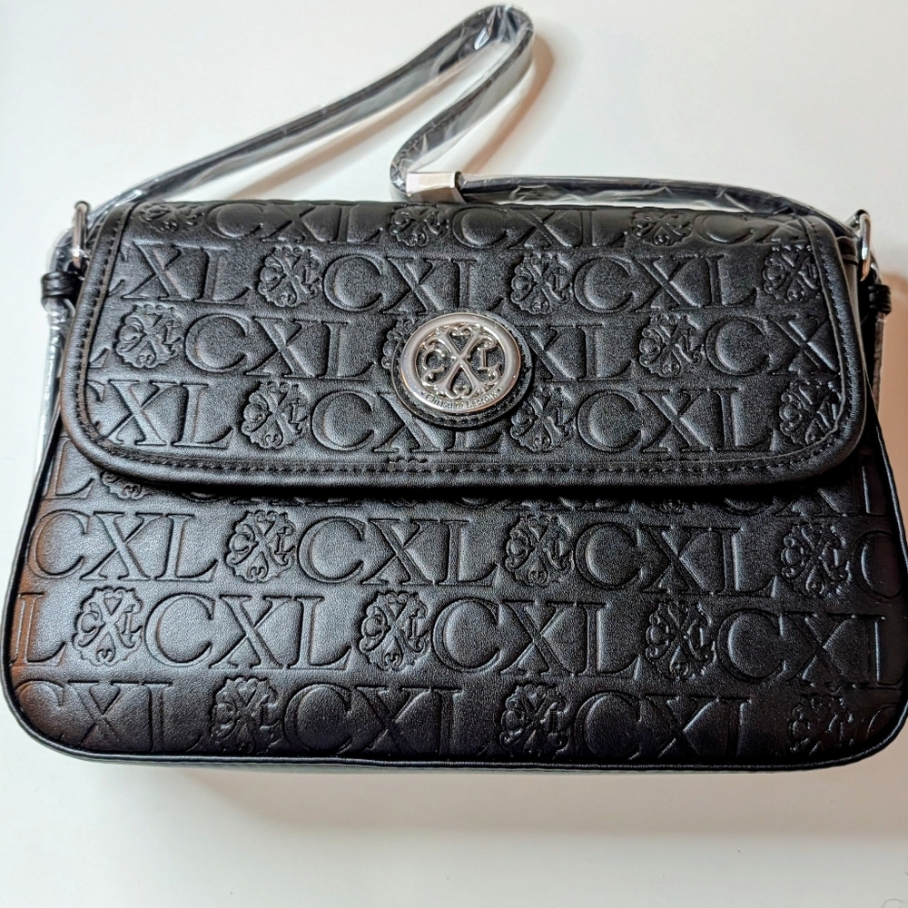 ✨ CXL by Christian Lacroix – Clara Embossed Logo Shoulder Bag (NWT) ✨